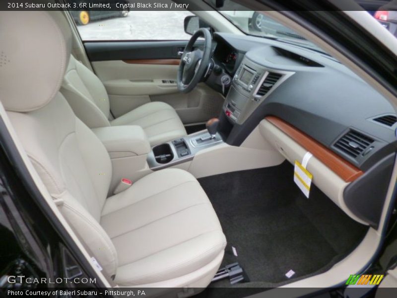 Crystal Black Silica / Ivory 2014 Subaru Outback 3.6R Limited