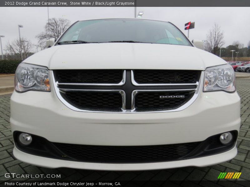 Stone White / Black/Light Graystone 2012 Dodge Grand Caravan Crew