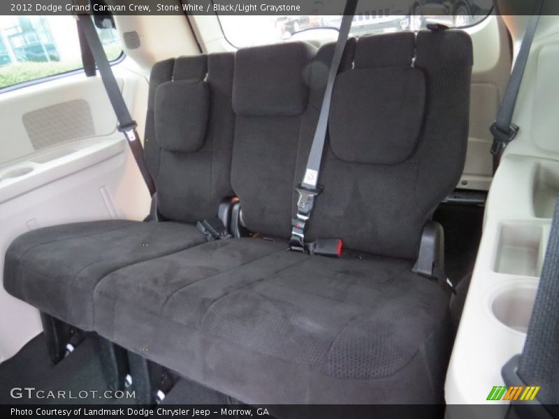 Stone White / Black/Light Graystone 2012 Dodge Grand Caravan Crew