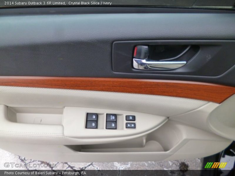 Crystal Black Silica / Ivory 2014 Subaru Outback 3.6R Limited