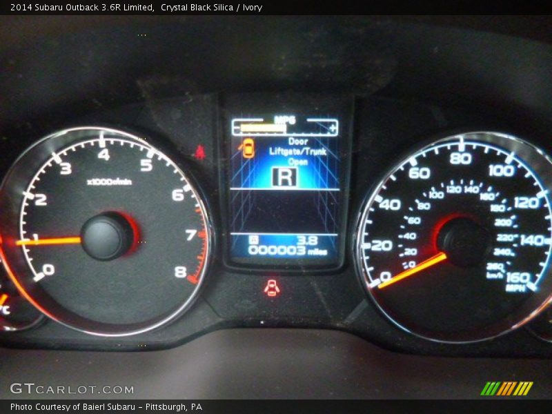 Crystal Black Silica / Ivory 2014 Subaru Outback 3.6R Limited