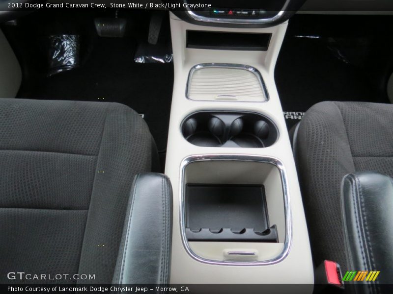 Stone White / Black/Light Graystone 2012 Dodge Grand Caravan Crew