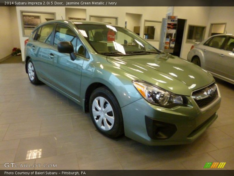Jasmine Green Metallic / Ivory 2014 Subaru Impreza 2.0i 5 Door