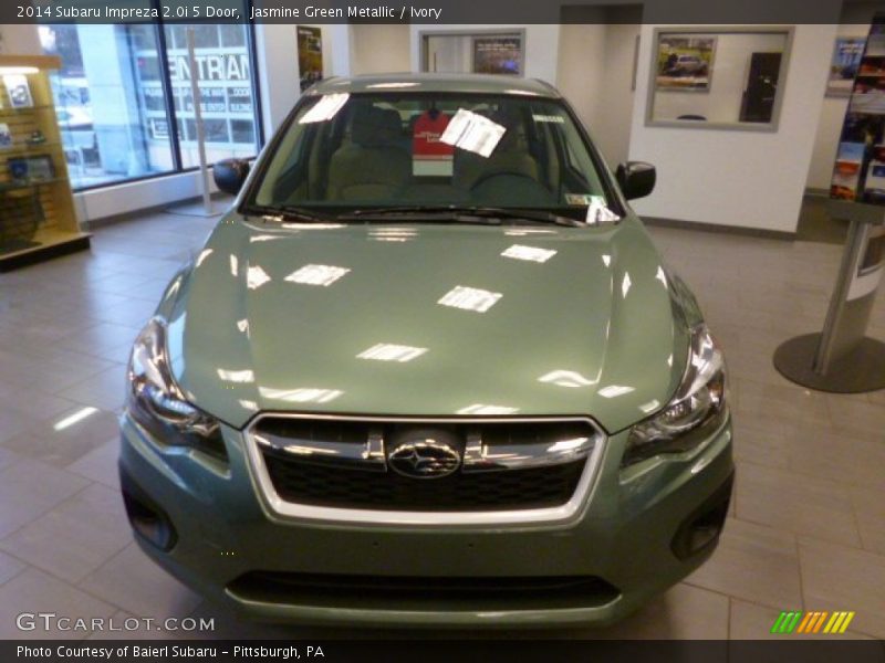 Jasmine Green Metallic / Ivory 2014 Subaru Impreza 2.0i 5 Door