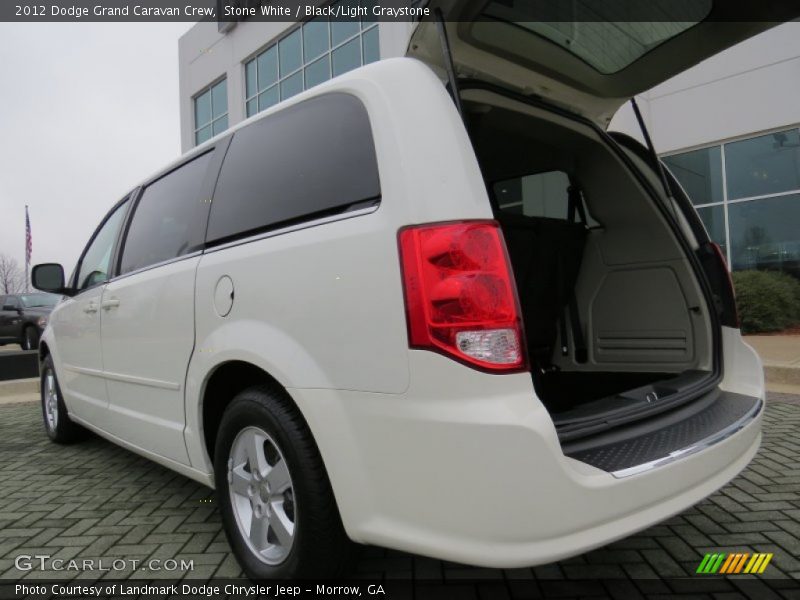 Stone White / Black/Light Graystone 2012 Dodge Grand Caravan Crew