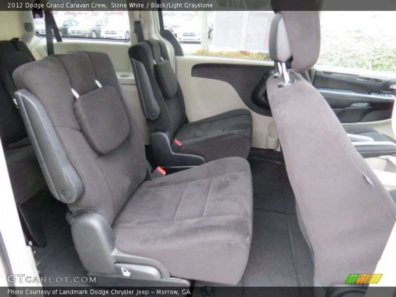 Stone White / Black/Light Graystone 2012 Dodge Grand Caravan Crew