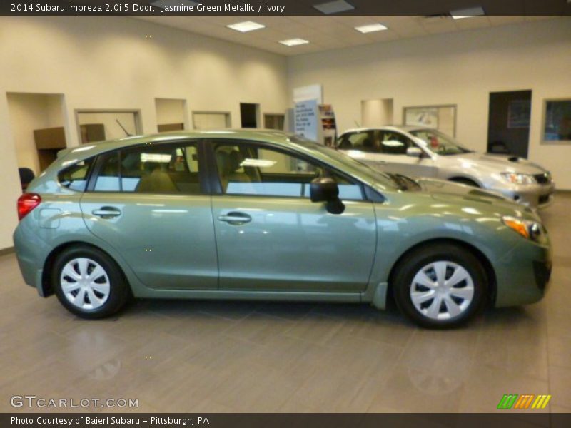 Jasmine Green Metallic / Ivory 2014 Subaru Impreza 2.0i 5 Door