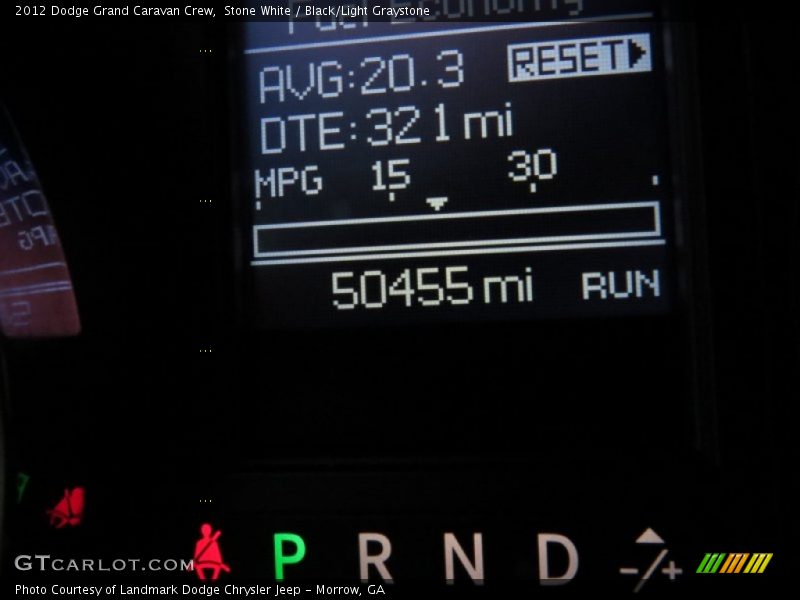 Stone White / Black/Light Graystone 2012 Dodge Grand Caravan Crew