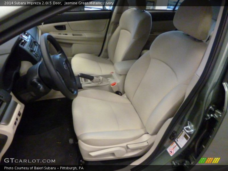 Jasmine Green Metallic / Ivory 2014 Subaru Impreza 2.0i 5 Door