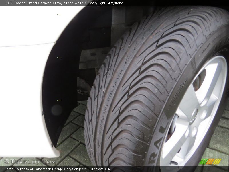 Stone White / Black/Light Graystone 2012 Dodge Grand Caravan Crew