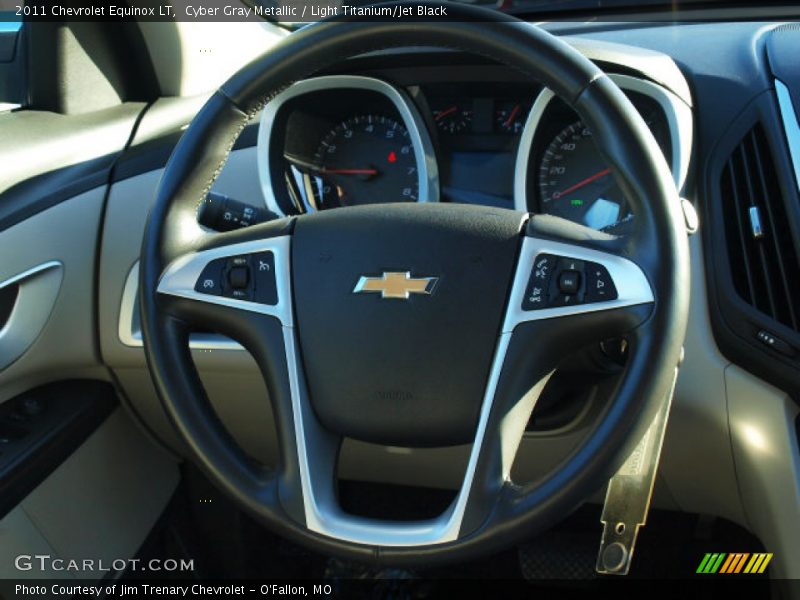 Cyber Gray Metallic / Light Titanium/Jet Black 2011 Chevrolet Equinox LT