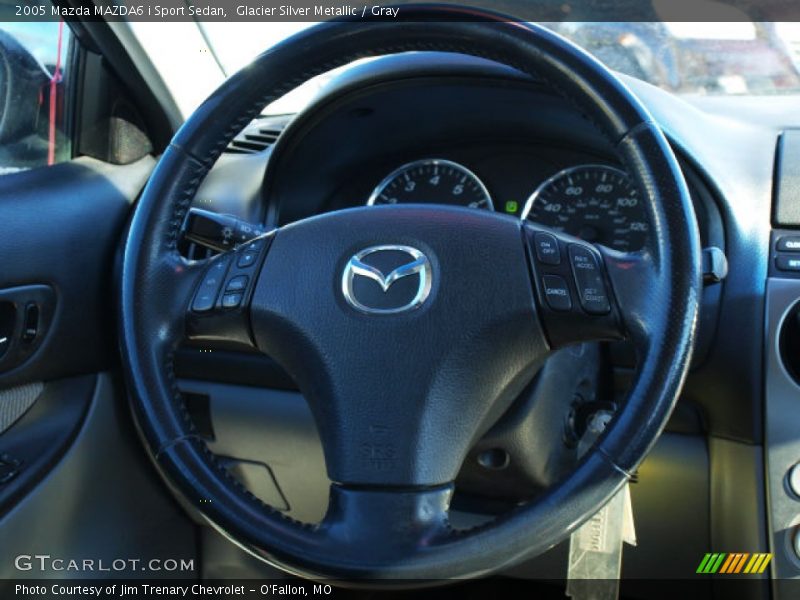 Glacier Silver Metallic / Gray 2005 Mazda MAZDA6 i Sport Sedan