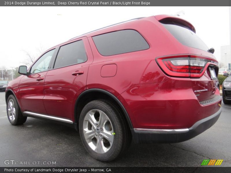 Deep Cherry Red Crystal Pearl / Black/Light Frost Beige 2014 Dodge Durango Limited