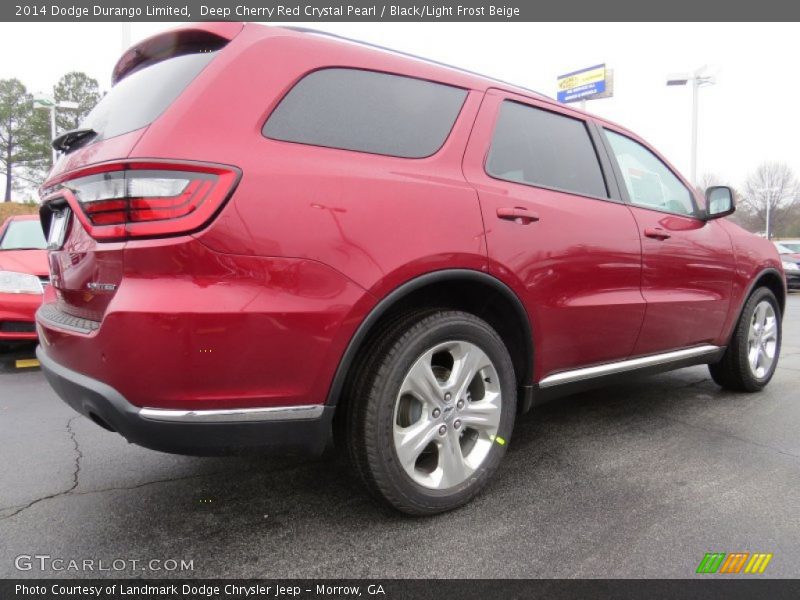 Deep Cherry Red Crystal Pearl / Black/Light Frost Beige 2014 Dodge Durango Limited