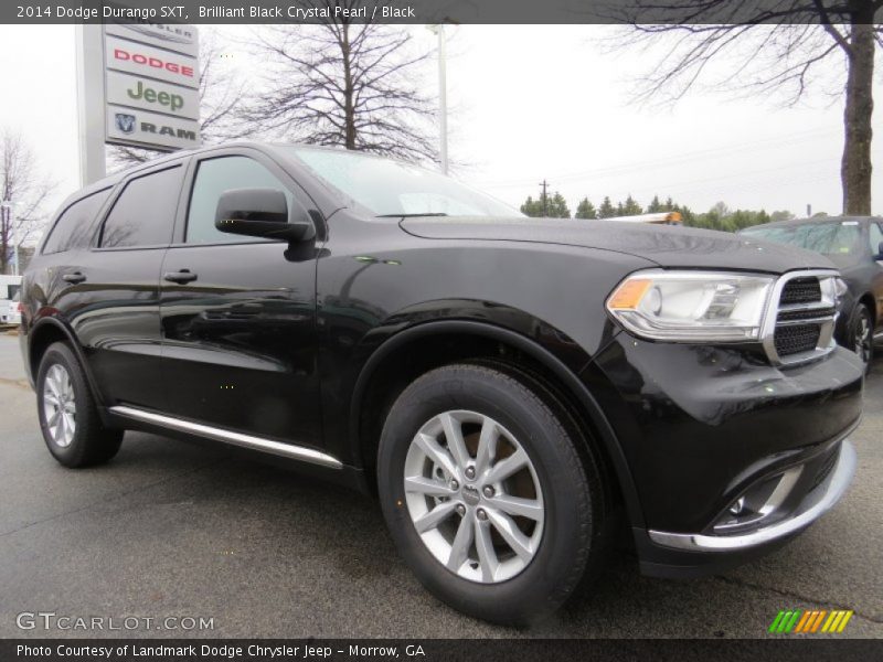 Brilliant Black Crystal Pearl / Black 2014 Dodge Durango SXT