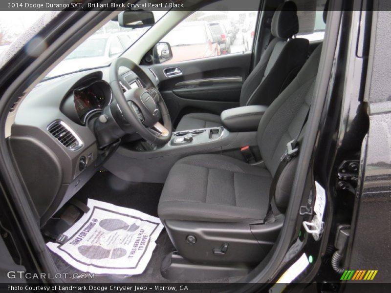 Brilliant Black Crystal Pearl / Black 2014 Dodge Durango SXT