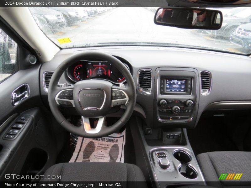 Brilliant Black Crystal Pearl / Black 2014 Dodge Durango SXT
