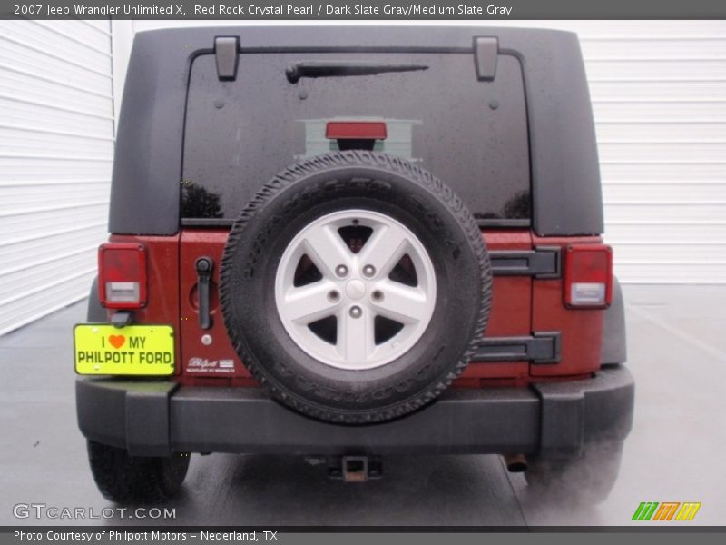Red Rock Crystal Pearl / Dark Slate Gray/Medium Slate Gray 2007 Jeep Wrangler Unlimited X