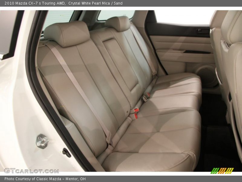 Crystal White Pearl Mica / Sand 2010 Mazda CX-7 s Touring AWD