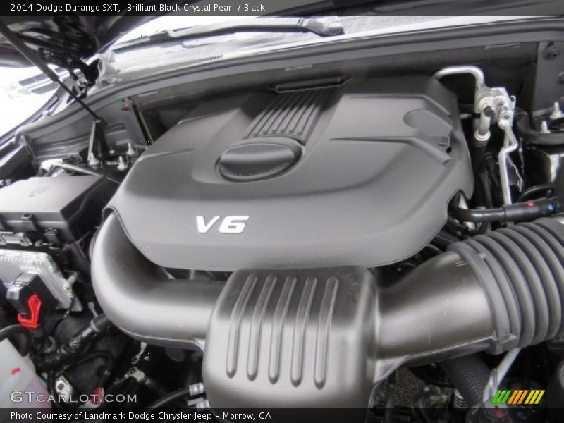 Brilliant Black Crystal Pearl / Black 2014 Dodge Durango SXT