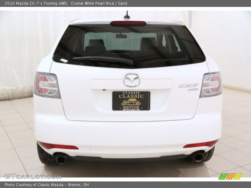 Crystal White Pearl Mica / Sand 2010 Mazda CX-7 s Touring AWD