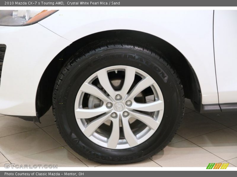Crystal White Pearl Mica / Sand 2010 Mazda CX-7 s Touring AWD