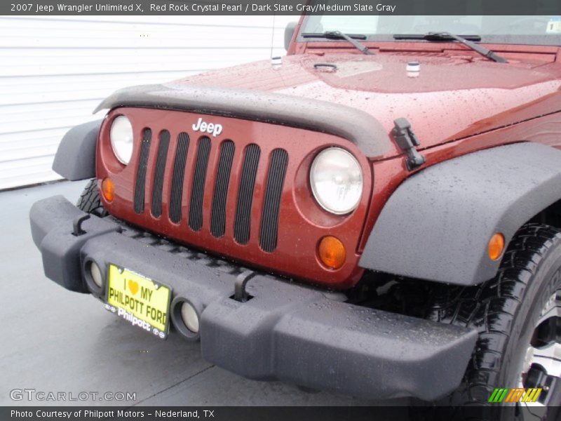 Red Rock Crystal Pearl / Dark Slate Gray/Medium Slate Gray 2007 Jeep Wrangler Unlimited X