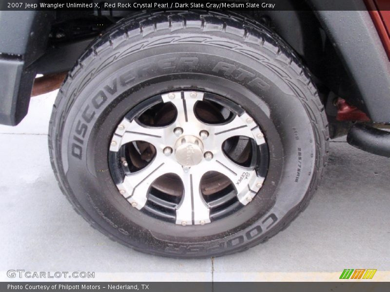 Red Rock Crystal Pearl / Dark Slate Gray/Medium Slate Gray 2007 Jeep Wrangler Unlimited X