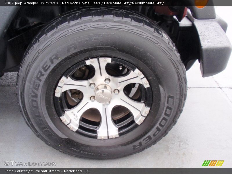 Red Rock Crystal Pearl / Dark Slate Gray/Medium Slate Gray 2007 Jeep Wrangler Unlimited X