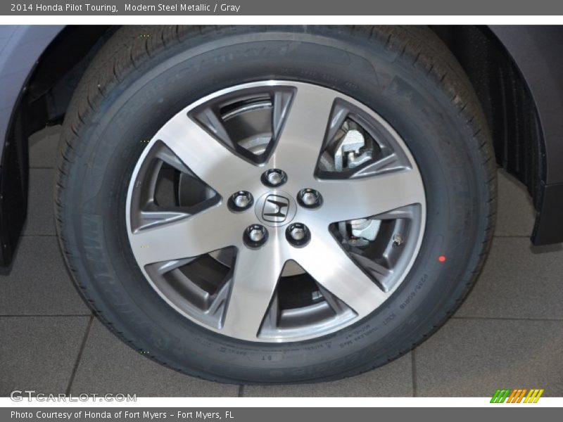 Modern Steel Metallic / Gray 2014 Honda Pilot Touring