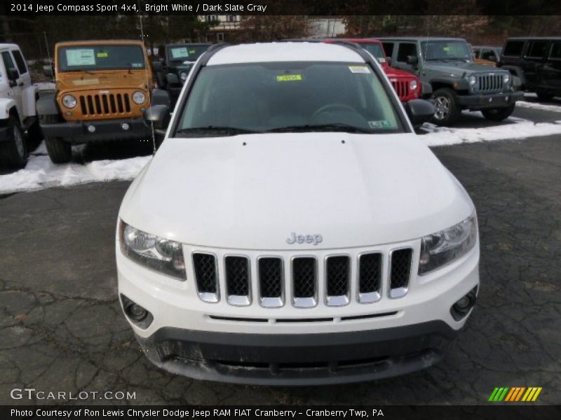 Bright White / Dark Slate Gray 2014 Jeep Compass Sport 4x4