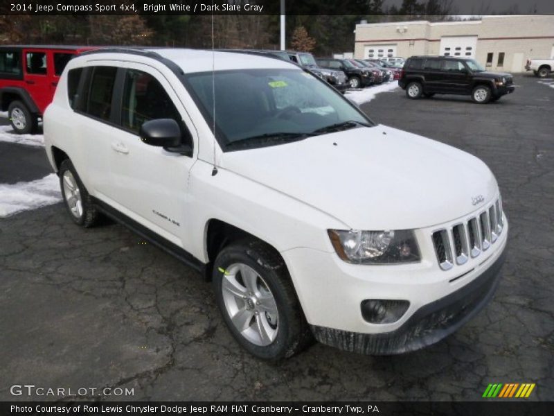 Bright White / Dark Slate Gray 2014 Jeep Compass Sport 4x4