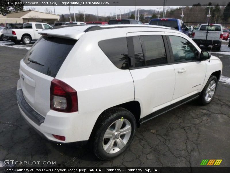 Bright White / Dark Slate Gray 2014 Jeep Compass Sport 4x4