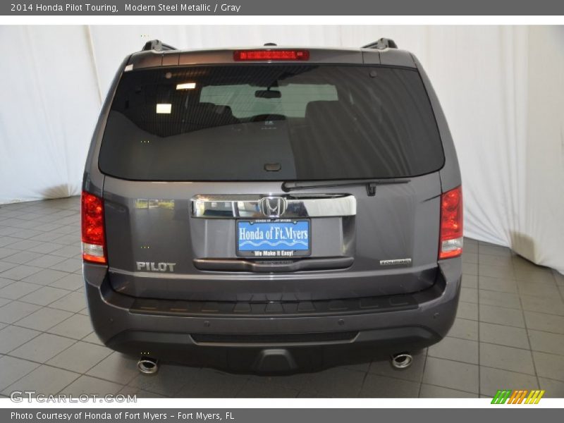 Modern Steel Metallic / Gray 2014 Honda Pilot Touring