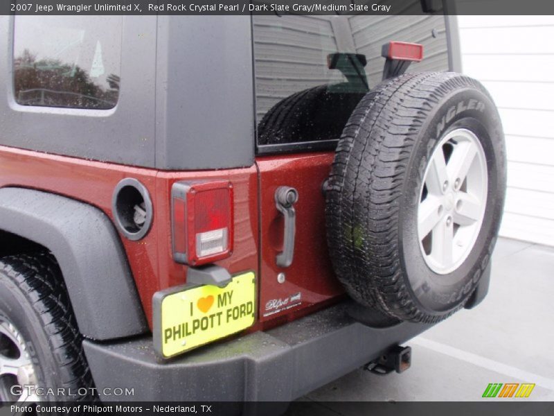 Red Rock Crystal Pearl / Dark Slate Gray/Medium Slate Gray 2007 Jeep Wrangler Unlimited X