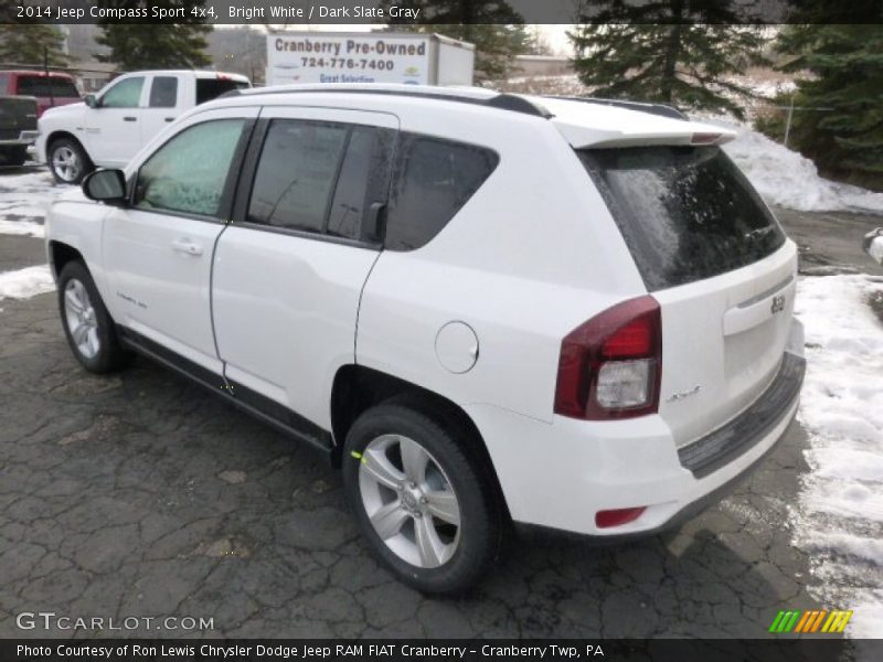 Bright White / Dark Slate Gray 2014 Jeep Compass Sport 4x4