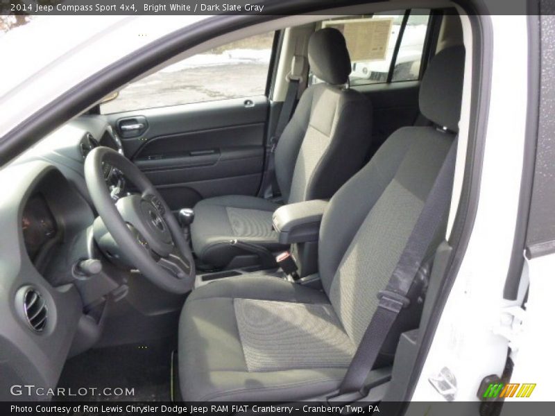 Bright White / Dark Slate Gray 2014 Jeep Compass Sport 4x4