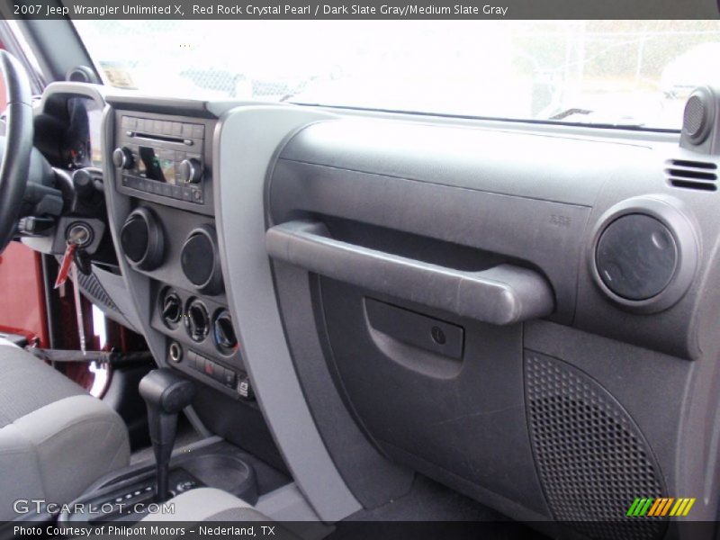 Red Rock Crystal Pearl / Dark Slate Gray/Medium Slate Gray 2007 Jeep Wrangler Unlimited X
