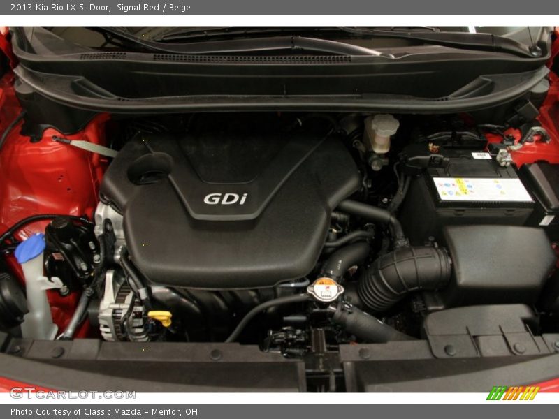 Signal Red / Beige 2013 Kia Rio LX 5-Door
