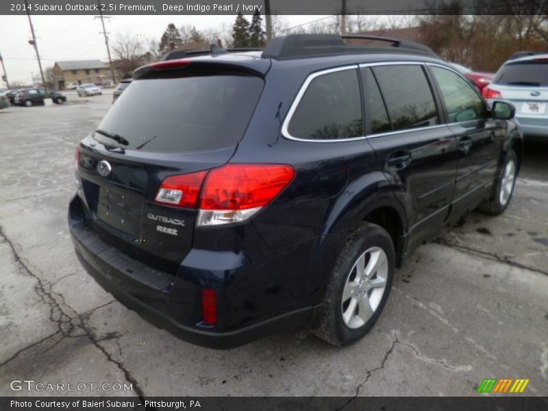 Deep Indigo Pearl / Ivory 2014 Subaru Outback 2.5i Premium