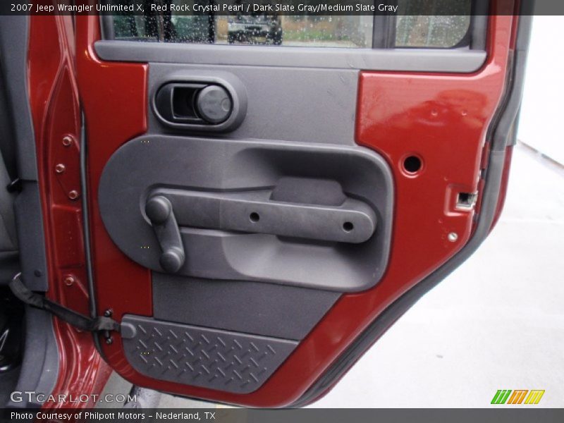 Red Rock Crystal Pearl / Dark Slate Gray/Medium Slate Gray 2007 Jeep Wrangler Unlimited X