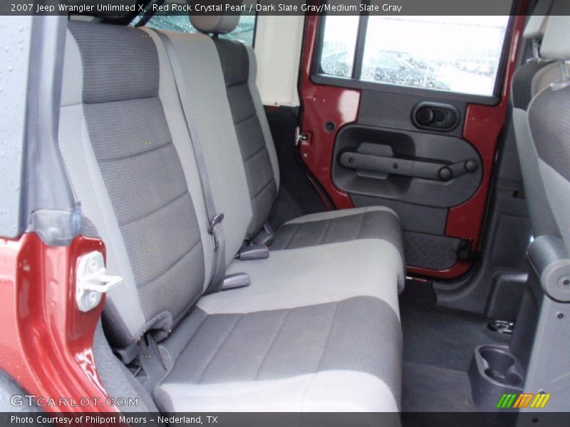Red Rock Crystal Pearl / Dark Slate Gray/Medium Slate Gray 2007 Jeep Wrangler Unlimited X