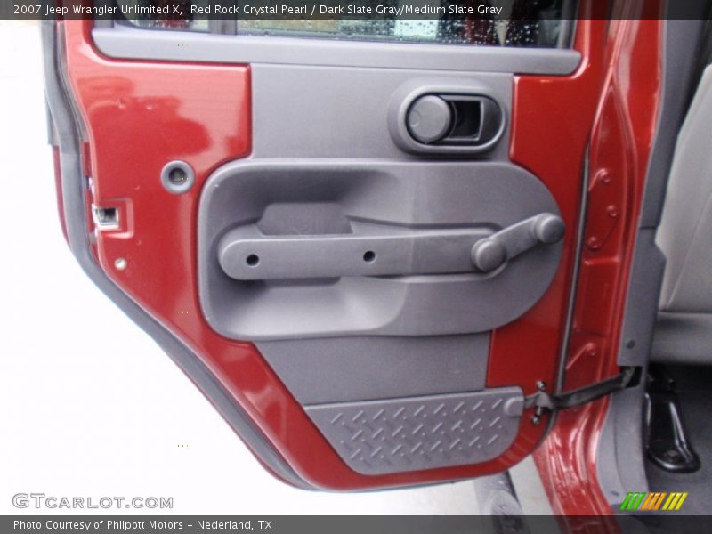 Red Rock Crystal Pearl / Dark Slate Gray/Medium Slate Gray 2007 Jeep Wrangler Unlimited X