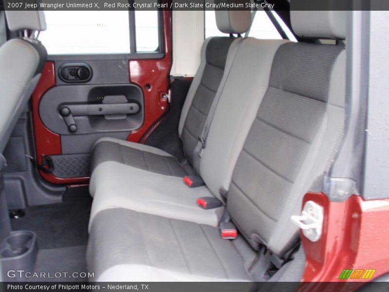 Red Rock Crystal Pearl / Dark Slate Gray/Medium Slate Gray 2007 Jeep Wrangler Unlimited X