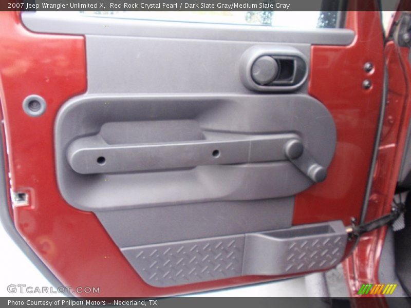 Red Rock Crystal Pearl / Dark Slate Gray/Medium Slate Gray 2007 Jeep Wrangler Unlimited X