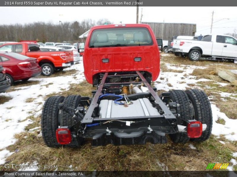  2014 F550 Super Duty XL Regular Cab 4x4 Chassis Vermillion Red