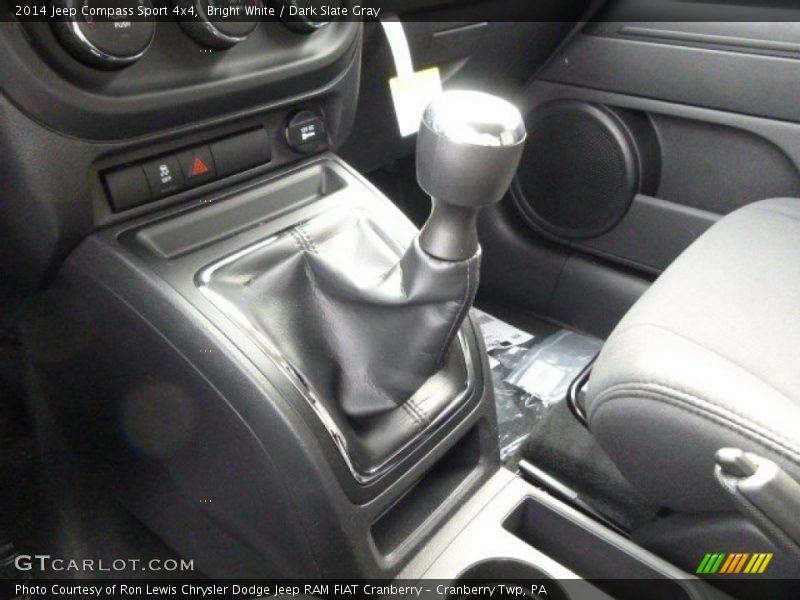 Bright White / Dark Slate Gray 2014 Jeep Compass Sport 4x4