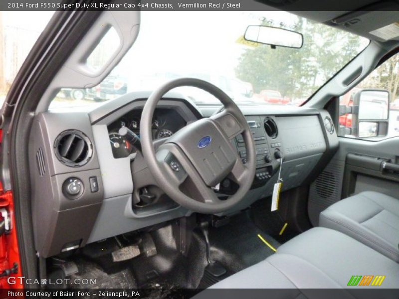 Steel Interior - 2014 F550 Super Duty XL Regular Cab 4x4 Chassis 