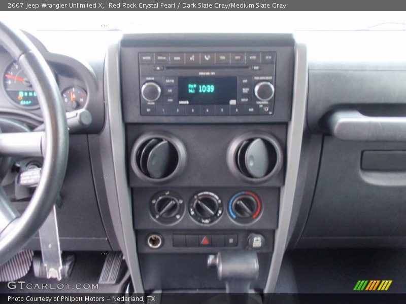 Red Rock Crystal Pearl / Dark Slate Gray/Medium Slate Gray 2007 Jeep Wrangler Unlimited X