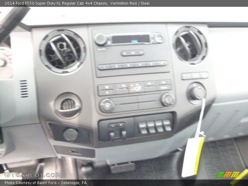 Vermillion Red / Steel 2014 Ford F550 Super Duty XL Regular Cab 4x4 Chassis
